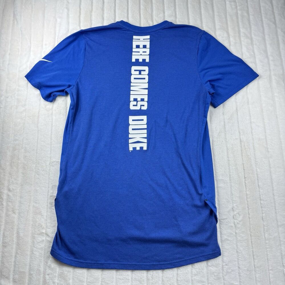 Nike Dri Fit T Shirt Duke Blue Devils Men's L Short Sleeve Performance Stretch